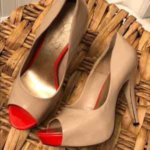 Jessica Simpson Peep Toe Platform Heels